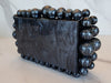 Black Bubble Trim Resin Clutch