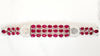 Sterling Silver Oval Cut Ruby Bracelet