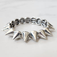 Silver Spike Bracelet