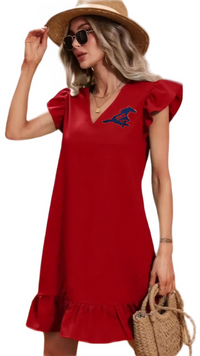 Red SMU Mustangs Mini Dress