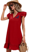 Red SMU Mustangs Mini Dress