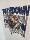 Blue and White Touchdown Tshirt