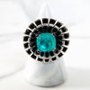 Sterling SIlver Paraiba Blue Tourmaline Ring