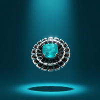 Sterling SIlver Paraiba Blue Tourmaline Ring