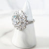 Sterling Silver Round Diamond Ring