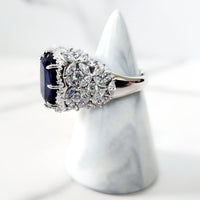 Sterling Silver Sapphire Ring