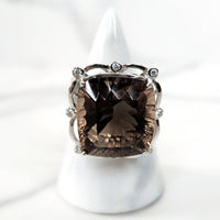 Sterling Silver Smoky Quartz Ring