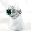 Sterling Silver Emerald Ring