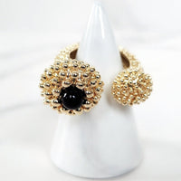 Goldtone Open Popcorn Ring