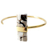 Peanut Wood 18K Gold Plated Cuff Bracelet