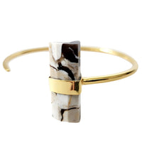 Peanut Wood 18K Gold Plated Cuff Bracelet