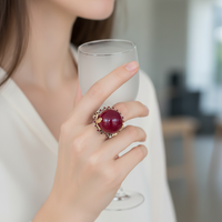 Sterling Silver Dragonfly Ball Ring