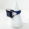 Sterling Silver Sapphire Ring and Cuff Bracelet