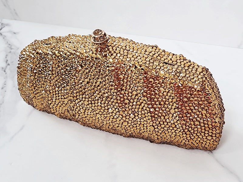 Gold Crystal Clutch