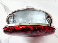 Red Diamond Resin Clutch