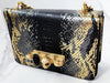 Black and Gold Knuckle Clutch