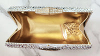 Silver and Gold Crystal Clutch