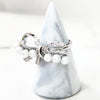 Sterling Silver Pearl Bow Ring