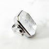 Silvertone Crystal Ring