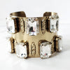 Gold Jeweled Cuff Bracelet