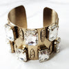 Gold Jeweled Cuff Bracelet