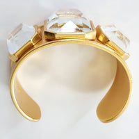 Gold Crystal Cuff Bracelet