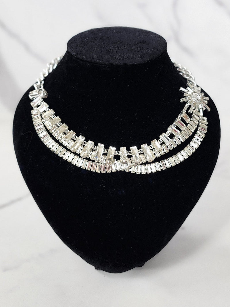 Silver Diamond Necklace