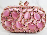 Pink Stone Clutch