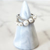 Sterling Silver Pearl Pinky Ring