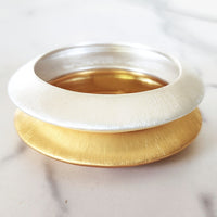 Silver and Gold Bangle