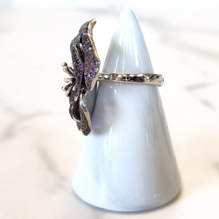 Purple Flower Ring