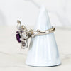 Sterling Silver Amethyst Flower Ring