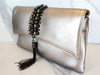 Bronze Envelope Jeweled Clutch