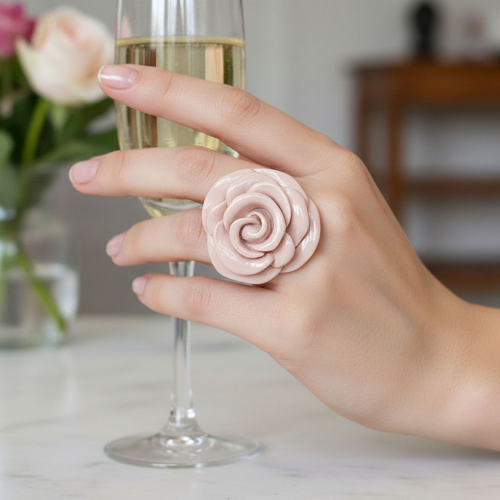 Pink Flower Ring