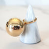 Goldtone Ball Ring