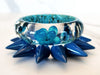 Blue Flower and Spike Bracelet