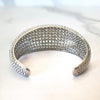 Silver Round Ball Bead Cuff Bracelet