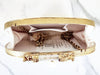 White and Gold  Mother Of Pearl Clutch