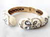 Off White Jeweled Cuff Bracelet