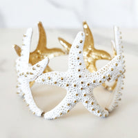 White and Gold Starfish Bracelet