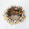 Gold and Silver Stretch Bracelet