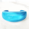 Aqua Blue Acrylic Resin Cuff Bracelet