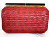 Red Rattan Clutch