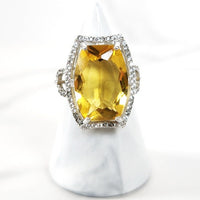 Sterling Silver Citrine Ring