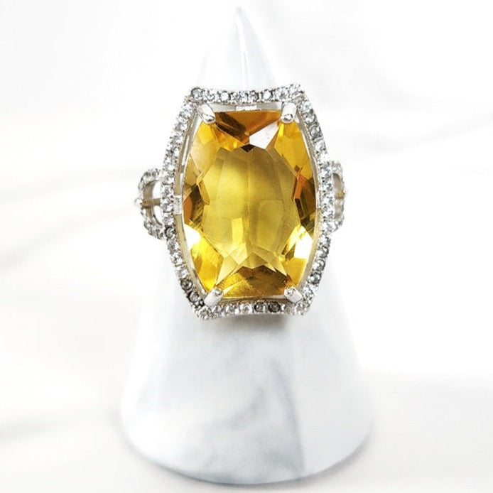 Sterling Silver Citrine Ring