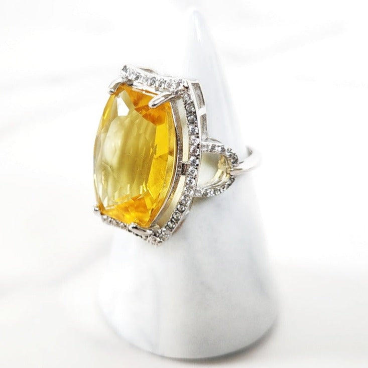 Sterling Silver Citrine Ring