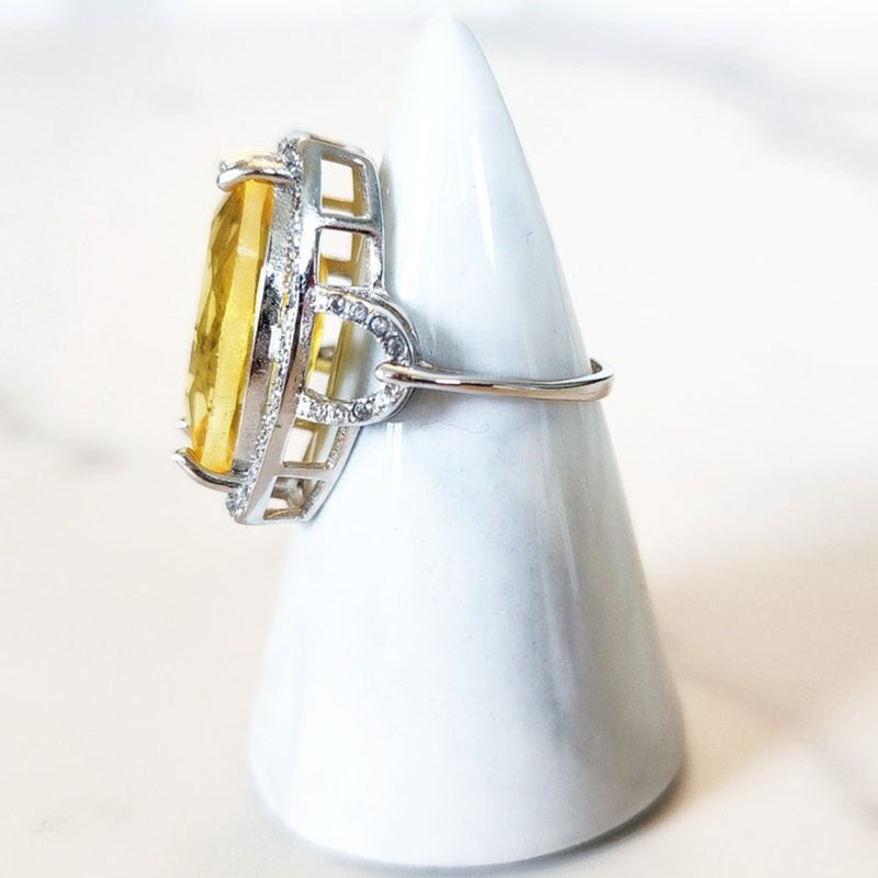 Sterling Silver Citrine Ring