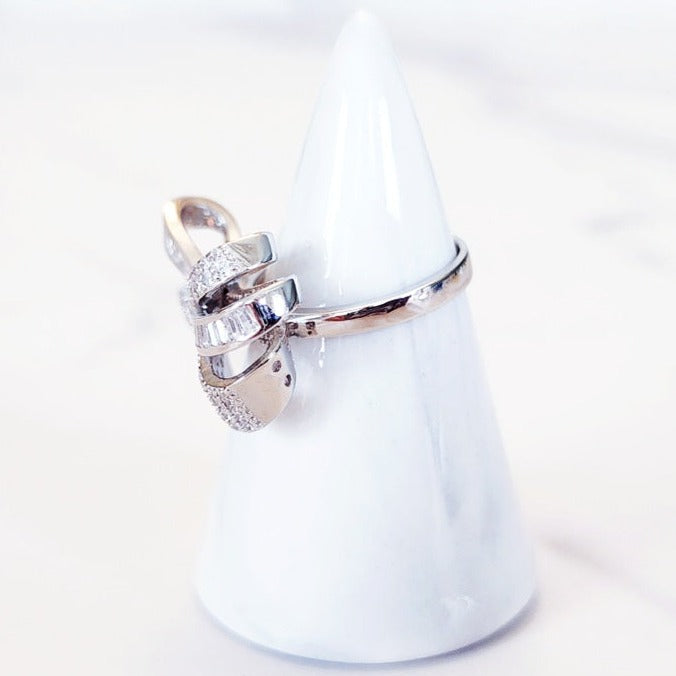 Sterling Silver Mini Bow Ring