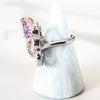 Sterling Silver Pink Butterfly Ring