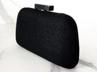 Black Canvas Clutch